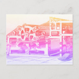  drukpers regenboogBriefkaart Briefkaart