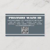 DRUKREINIGER met qr-code Klantenkaartje (Achterkant)