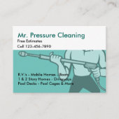 Drukreiniging en wassen visitekaartje (Voorkant)