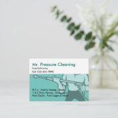 Drukreiniging en wassen visitekaartje (Staand voorkant)