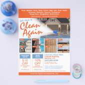 Drukreiniging Flyer EDDM Sjabloon (Enkel)