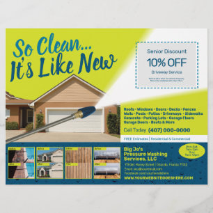 Drukreiniging Flyer Sjabloon
