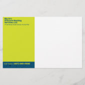 Drukreiniging Half pagina flyer sjabloon (Achterkant)