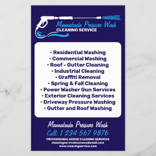 Drukreiniging Power Washing Professioneel Marine Flyer