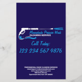 Drukreiniging Power Washing Professioneel Marine Flyer (Achterkant)