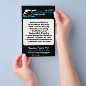 Drukreiniging Power Washing Professionele Reinigin Flyer (Hand)