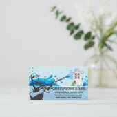 Drukreiniging | Werknemer | Zeepbellen Visitekaartje (Staand voorkant)