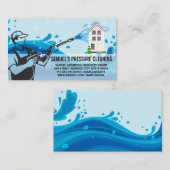 Drukreiniging | Werknemer | Zeepbellen Visitekaartje (Voorkant / Achterkant)