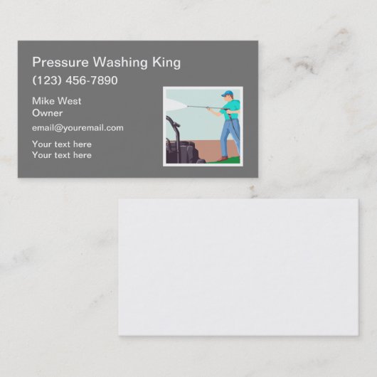 Drukreinigingsservice Visitekaartje (Voorkant / Achterkant)