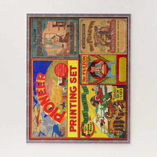  DRUKSETS 1910-1940 KLEURRIJK! LEGPUZZEL (Verticaal)