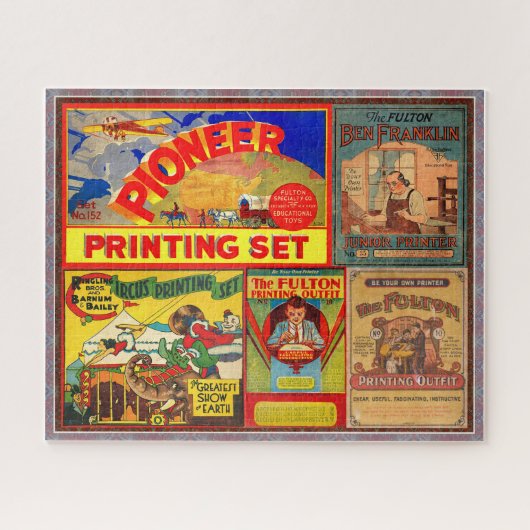  DRUKSETS 1910-1940 KLEURRIJK! LEGPUZZEL (Horizontaal)