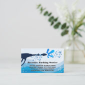 Drukspoelwater | Zeepbellen Visitekaartje (Staand voorkant)