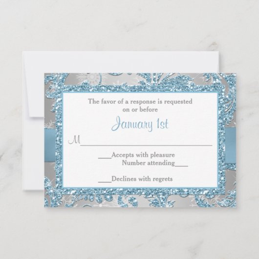 DRUKSTBOW - Winter Wonderland Bat Mitzvah RSVP (Achterkant)