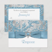 DRUKSTBOW - Winter Wonderland Bat Mitzvah RSVP (Voorkant / Achterkant)