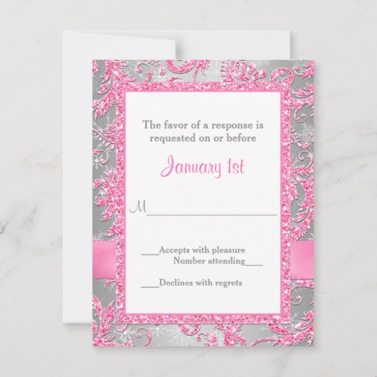 DRUKSTBOW - Winter Wonderland Bat Mitzvah RSVP (Achterkant)