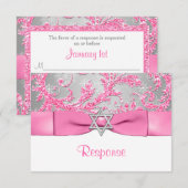 DRUKSTBOW - Winter Wonderland Bat Mitzvah RSVP 2 (Voorkant / Achterkant)