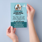 Drukstroom wassen en reinigen flyer (Hand)