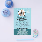 Drukstroom wassen en reinigen flyer (Enkel)