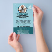 Drukstroom wassen en reinigen  flyer (Hand)