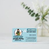 Drukstroom wassen en reinigen  visitekaartje (Staand voorkant)