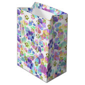 Drukt overal afdrukken af medium cadeauzakje (Achterkant Gekanteld)