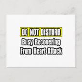 Drukte bij het herstellen van een hartaanval briefkaart (Voorkant)
