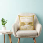 DRUKTE BOW 50e Jubileum dubbele FOTO-Pillow Kussen (Stoel)