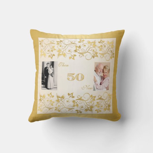 DRUKTE BOW 50e Jubileum dubbele FOTO-Pillow Kussen (Achterkant)