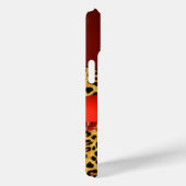DRUKTE GIRAFFE LEOPARD HUID ROOD RUBY GEMSTONE Case-Mate iPhone CASE (Achterkant / Rechts)
