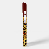 DRUKTE GIRAFFE LEOPARD HUID ROOD RUBY GEMSTONE Case-Mate iPhone CASE (Achterkant / Links)