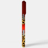 DRUKTE GIRAFFE LEOPARD HUID ROOD RUBY GEMSTONE Case-Mate iPhone CASE (Achterkant / Rechts)