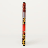 DRUKTE GIRAFFE LEOPARD HUID ROOD RUBY GEMSTONE Case-Mate iPhone CASE (Achterkant / rechts)