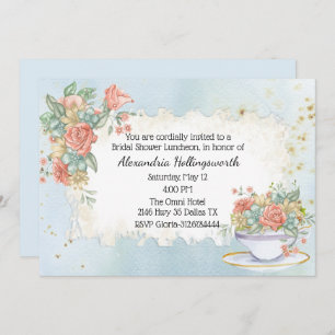  drukvaten met bridale douche kaart