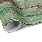 Drukvervalst hout Korrel Boho Gift Wrap Cadeaupapier (Rol Hoek)