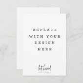 DRUKVOLGORDE 3,5 x 5-inch verticale kaart (Voorkant / Achterkant)