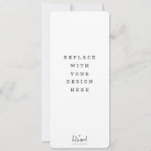 DRUKVOLGORDE 4 x 9,25-inch kaartmenu Kaart (Achterkant)