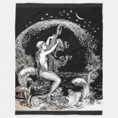  drukvulling fleece deken (Voorkant)