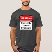 Drukwaarschuwing T-shirt (Voorkant)