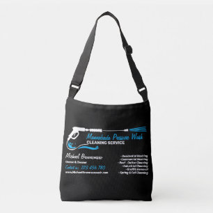 Drukwas Black Power Wash Cleaner Bedrijf Crossbody Tas