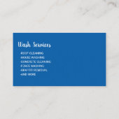 Drukwas Professionele wasmachine was reinigen Visitekaartje (Achterkant)