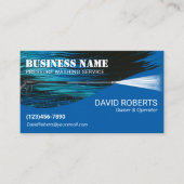 Drukwas Professionele wasmachine was reinigen Visitekaartje (Voorkant)