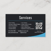 Drukwas QR-code Professioneel Visitekaartje (Achterkant)