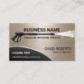Drukwasapparaat Wasmachine Gold Metalen Reiniging Visitekaartje (Voorkant)