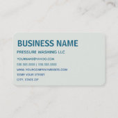 Drukwasauto's Visitekaartje (Achterkant)