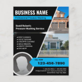 Drukwasbeurt Power Wash Pro Huisreiniging Flyer (Voorkant)