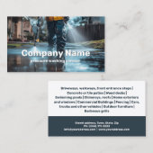 Drukwasdienst Huis Buitenreiniger Visitekaartje (Voorkant / Achterkant)