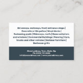 Drukwasdienst Huis Buitenreiniger Visitekaartje (Achterkant)