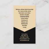 Drukwasdienst Huis Buitenreiniger Visitekaartje (Achterkant)