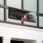 Drukwasdienst op maat spandoek (Buitenkant Gebouw)