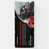 Drukwasdienst op maat spandoek (Verticaal)